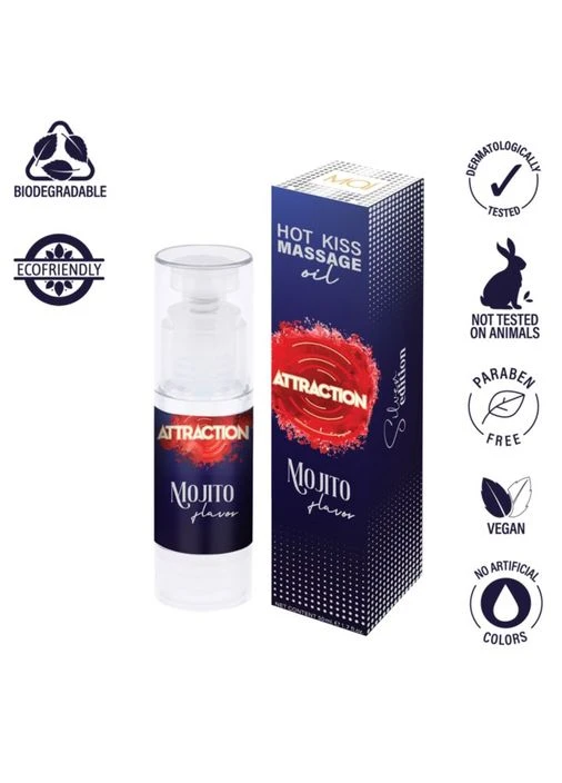 Масажна олія - Attraction Massage Oil Mojito Balm, 50 мл (09.2026) MAI (397535578)