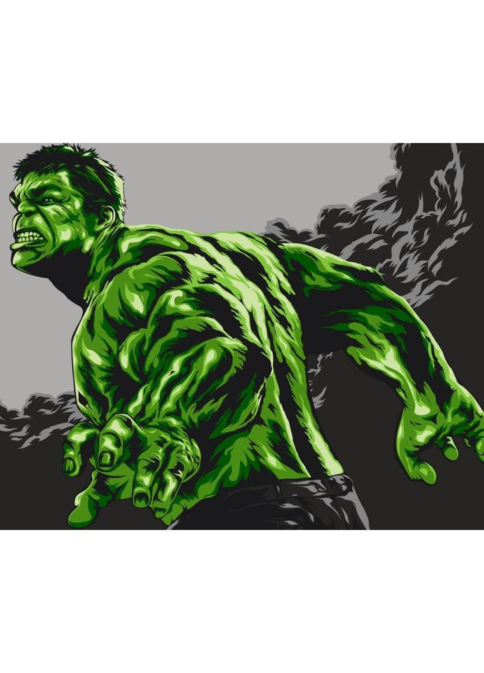 Картина за номерами без підрамника "Неймовірний Халк" 16043-ACNF No Brand (339778590)