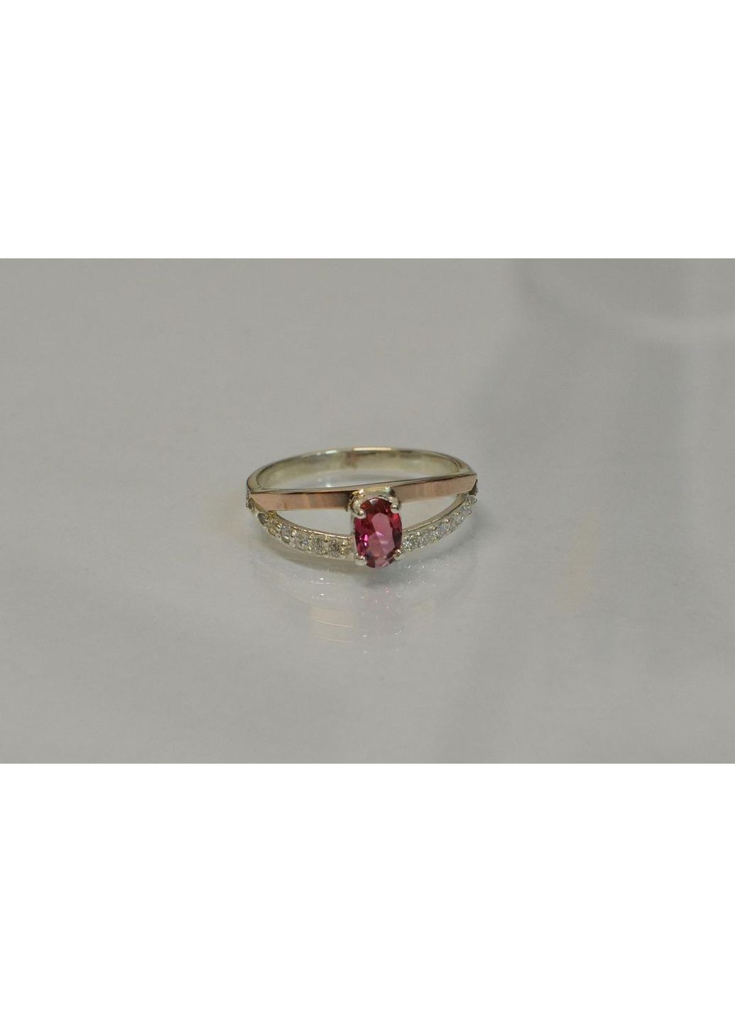 Серебряное кольцо со вставками из золота. Silver Style (367268431)