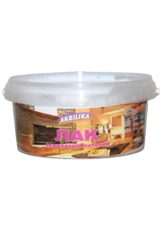 Лак акриловий 0.5кг глянсовий Akrilika (370286030)