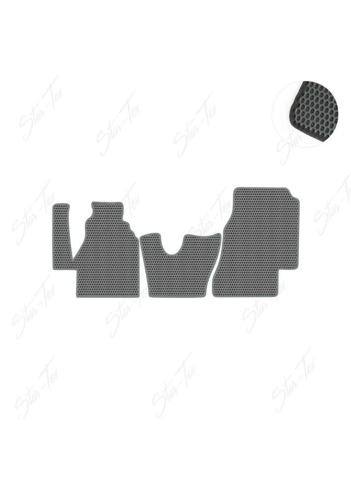 Комплект килимків на 1-й рядок на Volkswagen LT (1996 - 2006) EVA/Сота мала + Сірий Star-Tex (385122049)