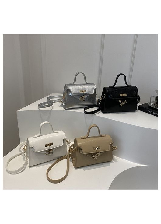 Женская сумка 6184 кросс-боди бежевая No Brand (313235571)