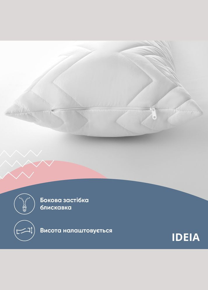 Подушка длинная 40x140 - Nordic Comfort Plus для сна и отдыха с молнией белая IDEIA (315146435)