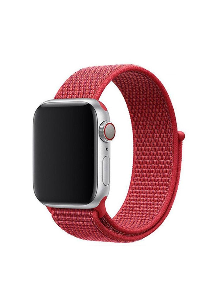 Ремінець для Apple Watch Nylon 42/44/45/49 mm Red No Brand (362670560)