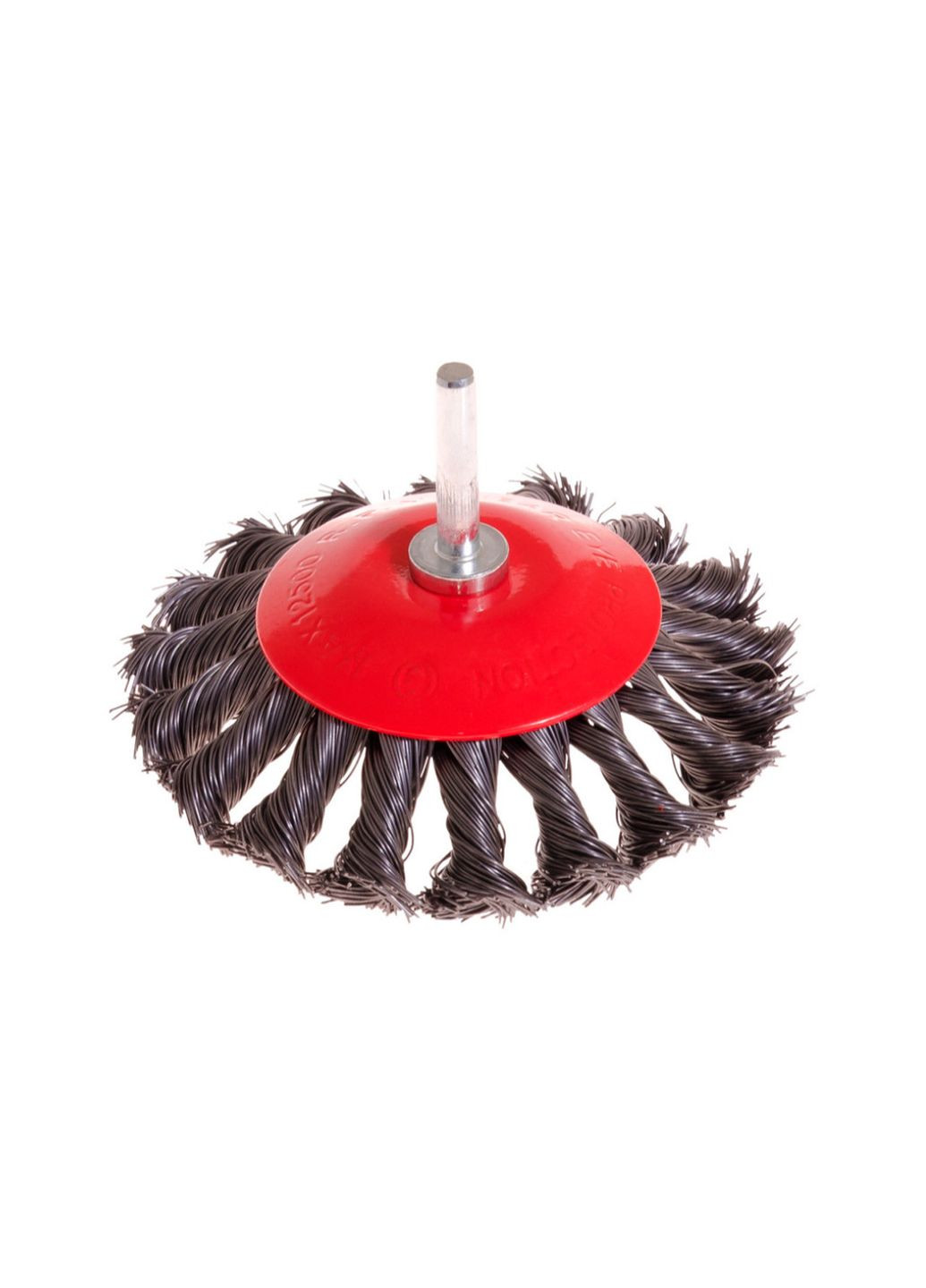 Конусная щетка для дрели 100 мм с плетеной проволокой для работы по дереву и металлу Mastertool (332206873)