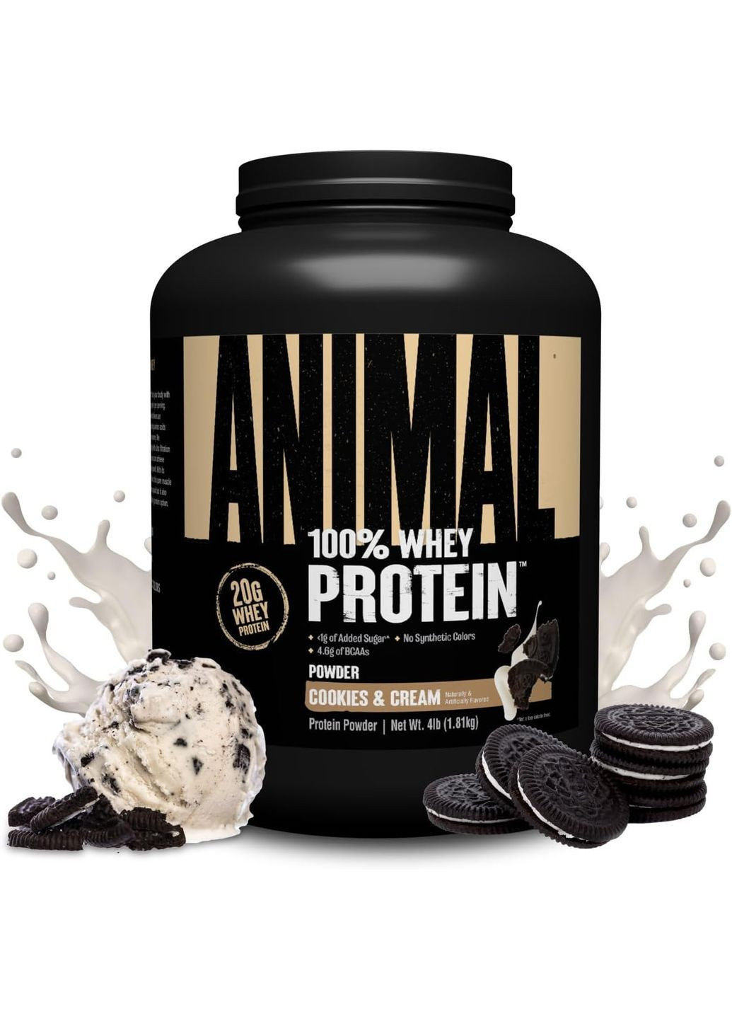 Протеин Animal 100% Whey 1800 г, Cookies & Cream Universal Nutrition (366816695)