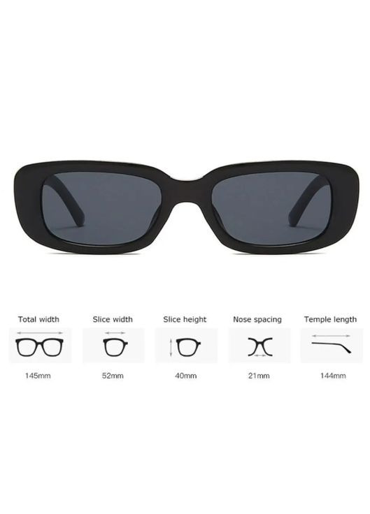 Классические очки прямоугольные для женщин, ретро очки женские с пластиковой оправой. No Brand (326766785)