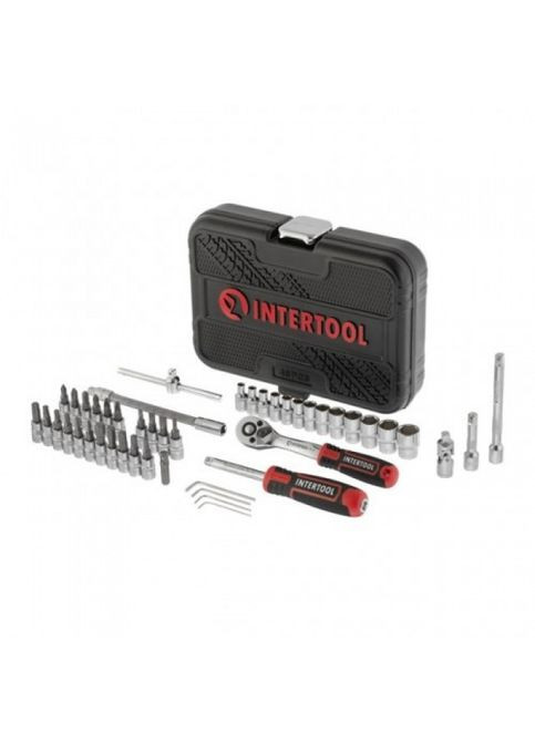 Набор инструментов 46 ед. STORM, 1/4", СrV ET-8046 Intertool (297443141)