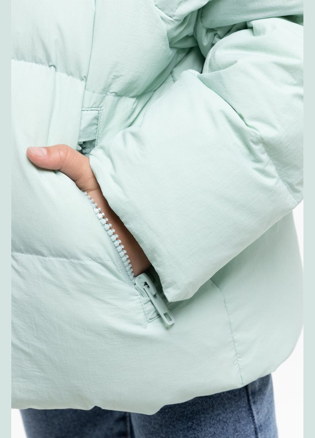 М'ятна зимня куртка для дівчинки 2205 116 см (2000989664475w) shop (2000989664475) XZKAMI