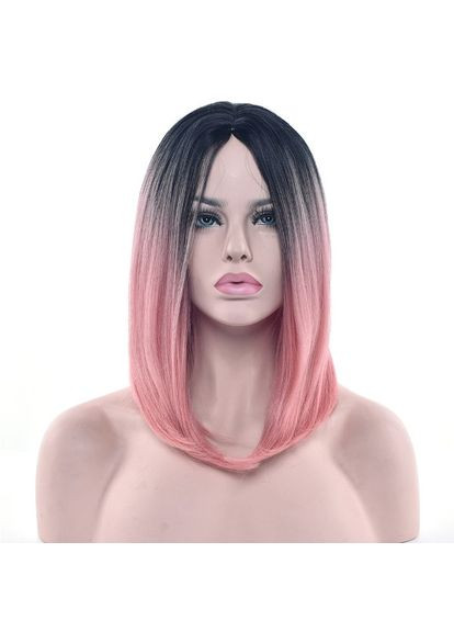 Парик омбре розовый, парик розовый каре No Brand (355802113)