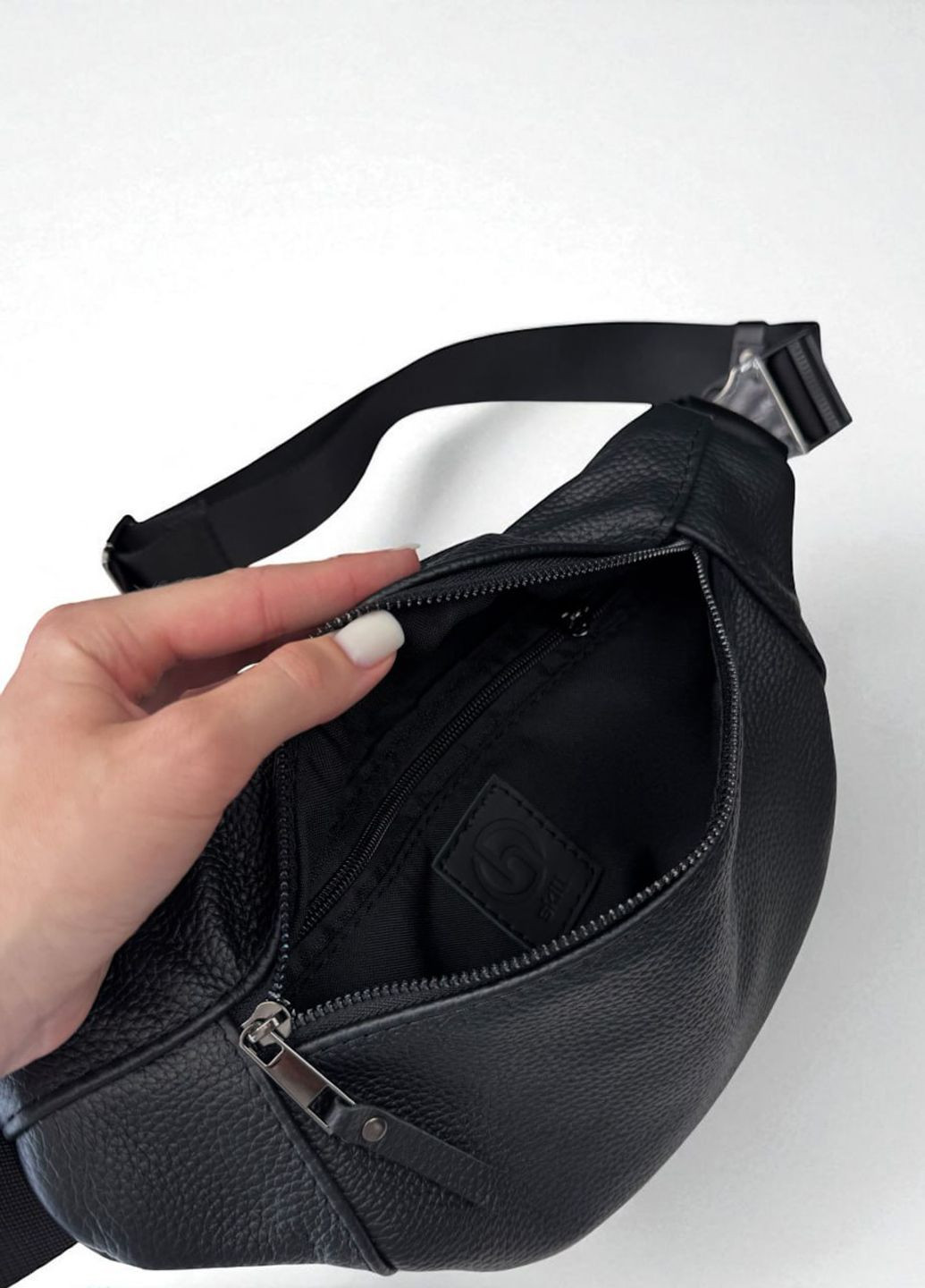 Кожаная сумка на пояс, бананка. Vishnya (360240370)