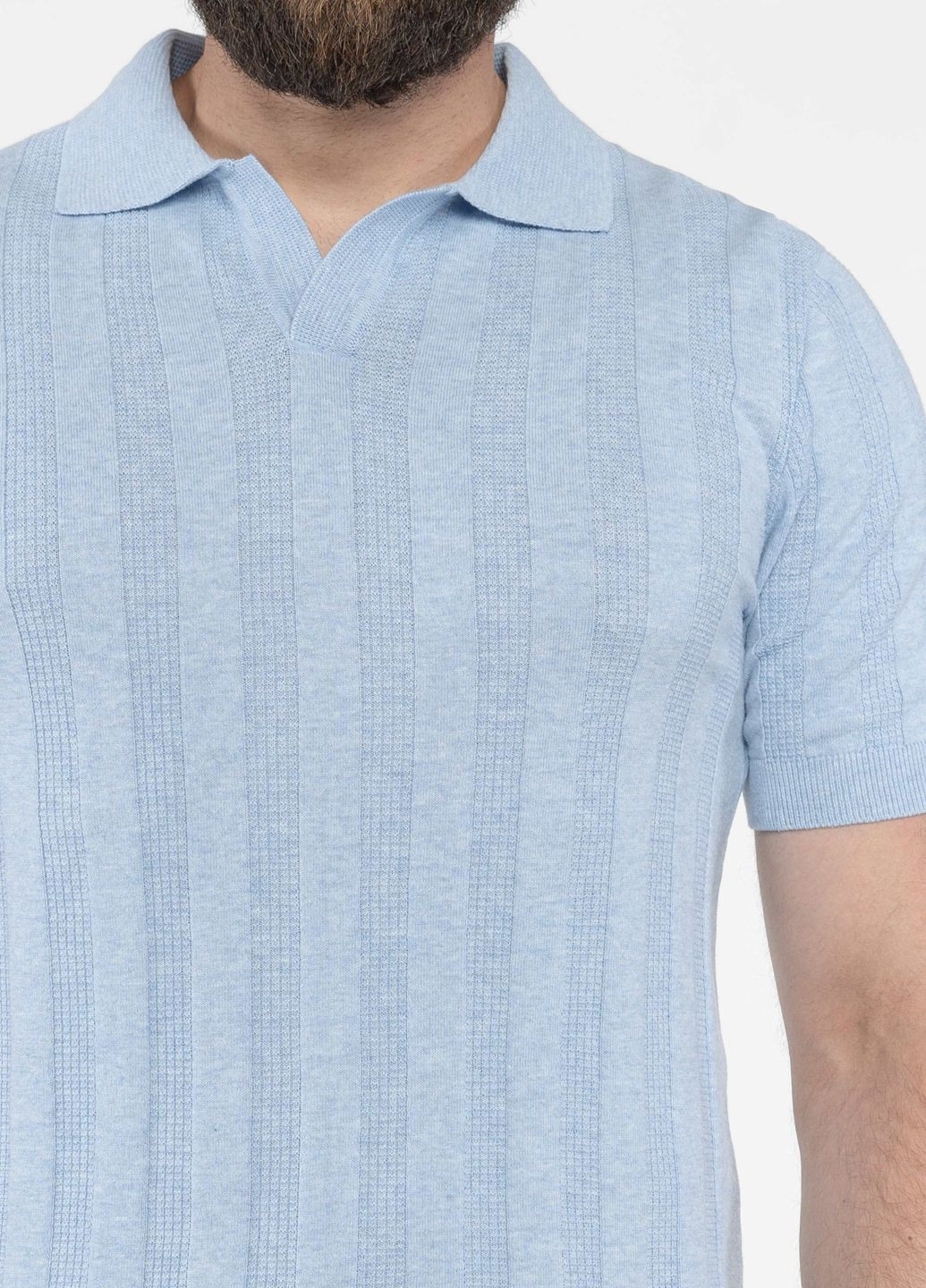 Голубой футболка-поло мужское бежевое для мужчин Arber