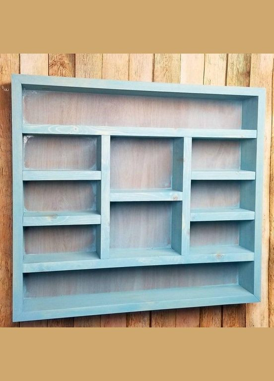 Органайзер для гель-лаків з дерева Девіка лазурь (ОГЛ-000699) No Brand (328909303)