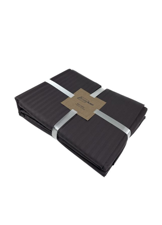 Комплект постельного белья Stripe Chocolate сатинстрайп евро 200х220 см шоколад (2251736514011) SoundSleep (308071893)