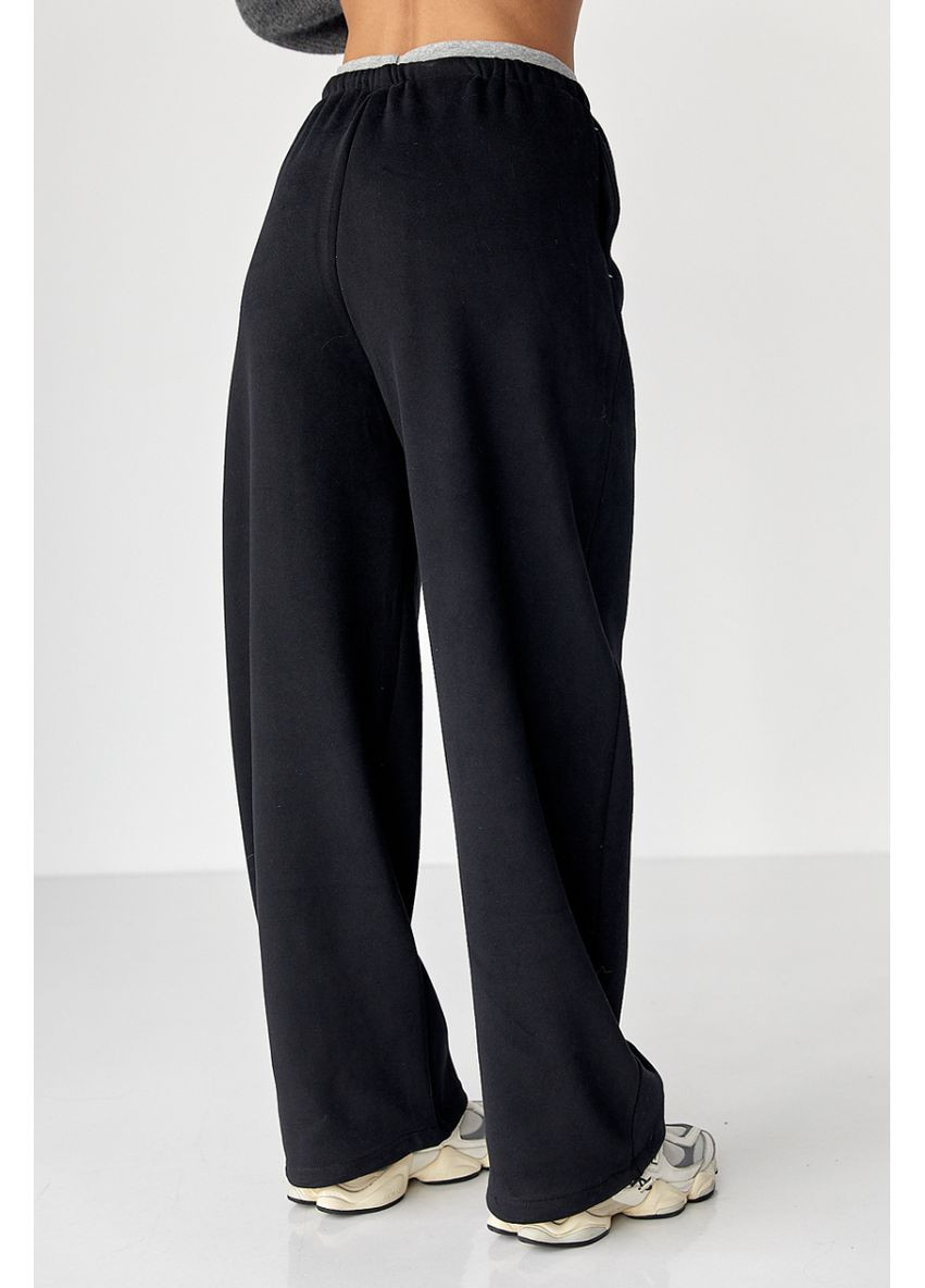 Широкие спортивные штаны с начесом Lurex Штаны (370393374)