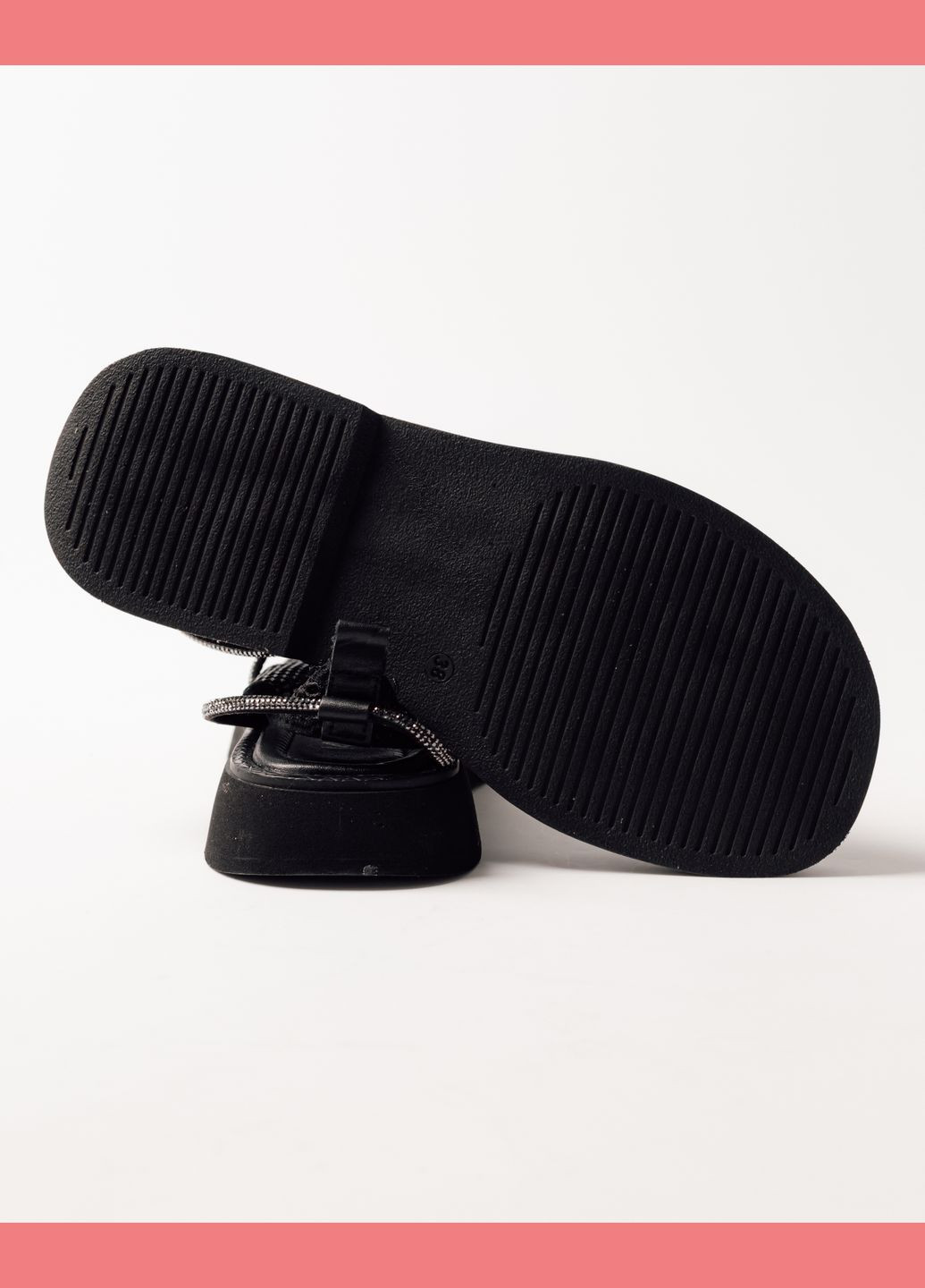 Черные босоножки с сеткой на платформе черные кожа текстиль Krula без застежки со стразами