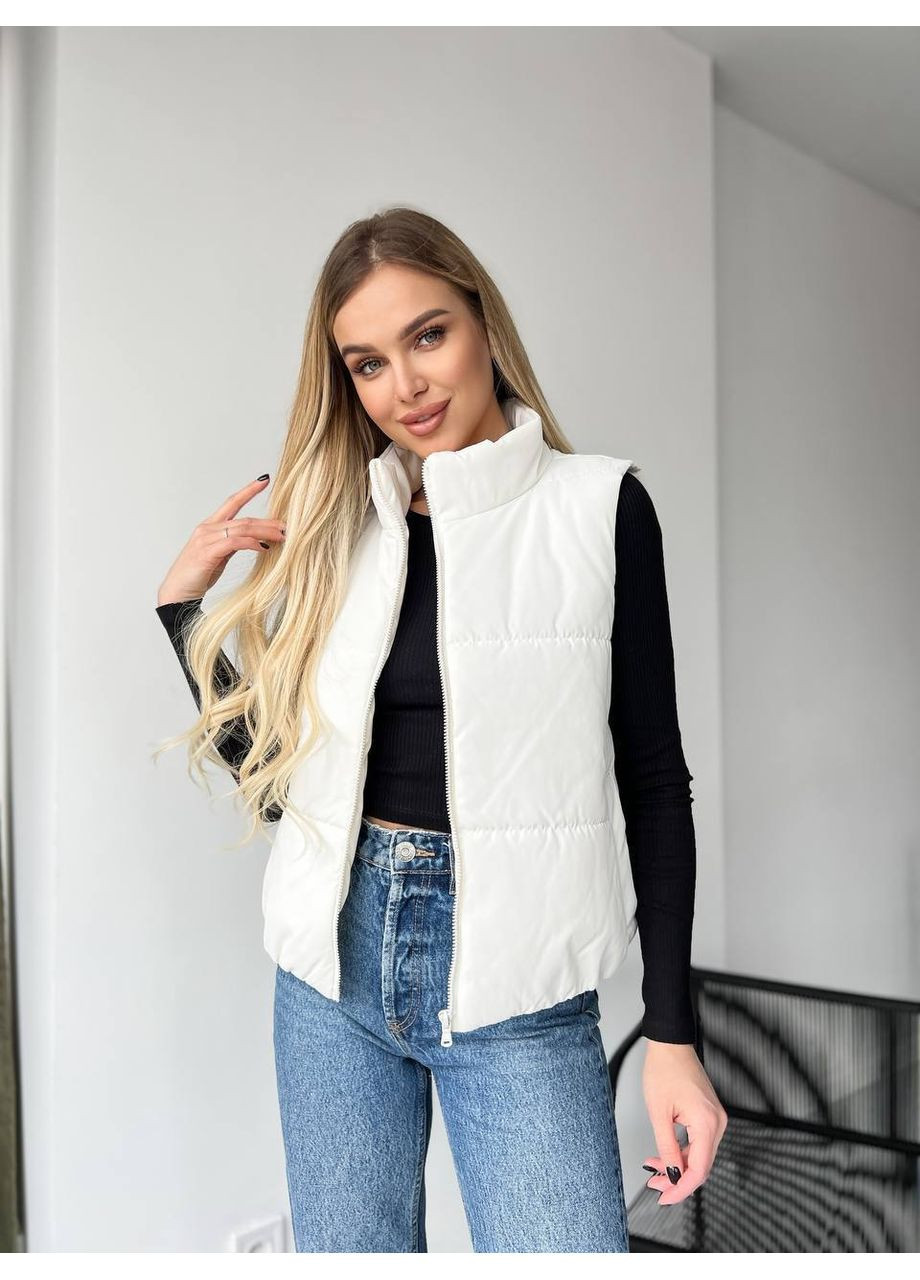 Базова жилетка жіноча на синтепоні 150 (Заміри в описі) GD/GL Модний простір (366883335)