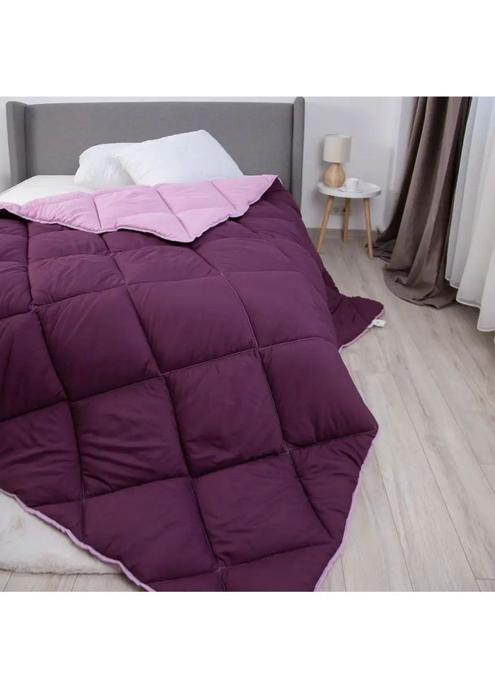 Зимова євро ковдра 200*220 см, 450 гр/м2 гіпоалергенна Alaska Бордова (28660200220) ТЕП (362537579)