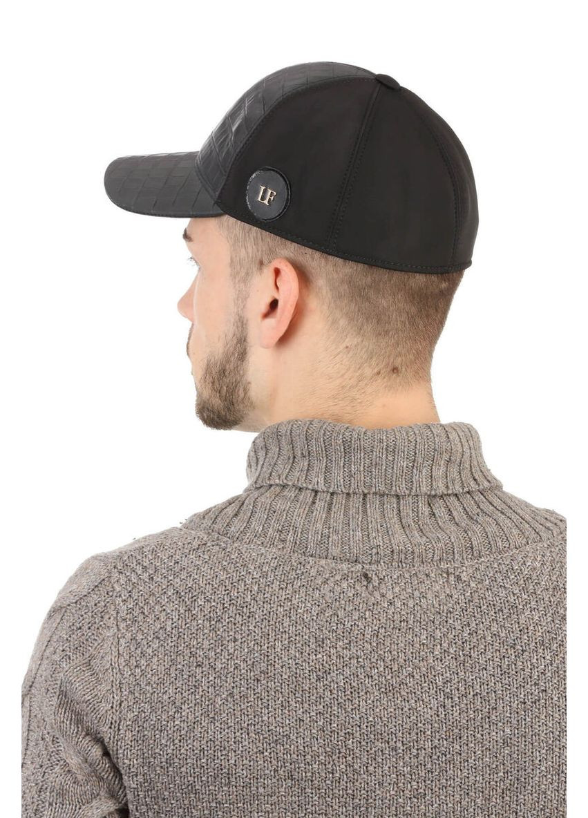 Бейсболка з плащової тканини з натуральною шкірою (SC40392) Shlyapka (295922940)