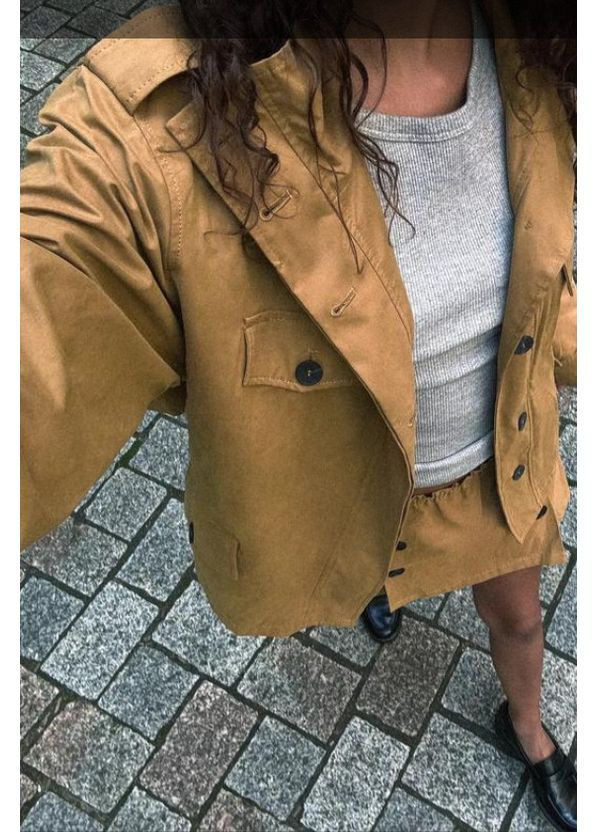 Короткая куртка - тренч Zara (364825586)