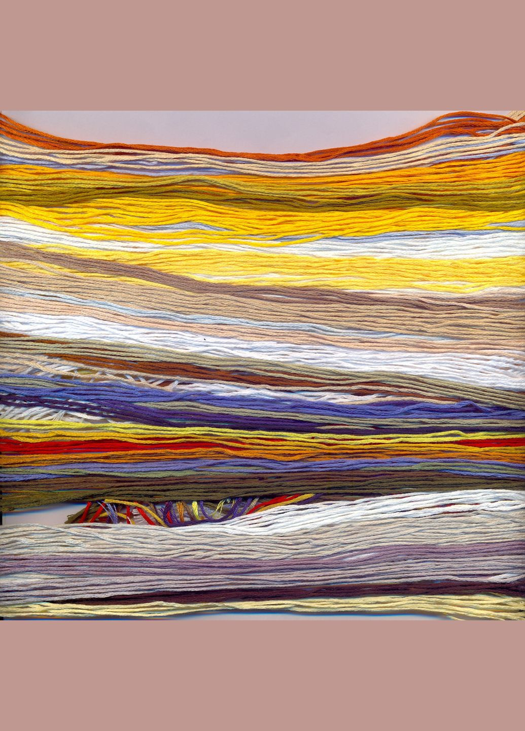 Набор для вышивания по нанесённой на канву схеме "Daisies and blue and white porcelain"AIDA 14CT printed48*43с Joy Sunday (313614563)