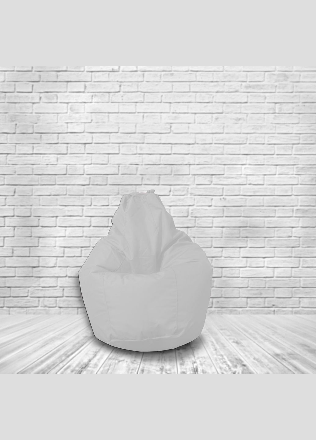 Кресло-мешок оксфорд 600 размер L Белый (1000White) D'Alipuf Груша (331767133)