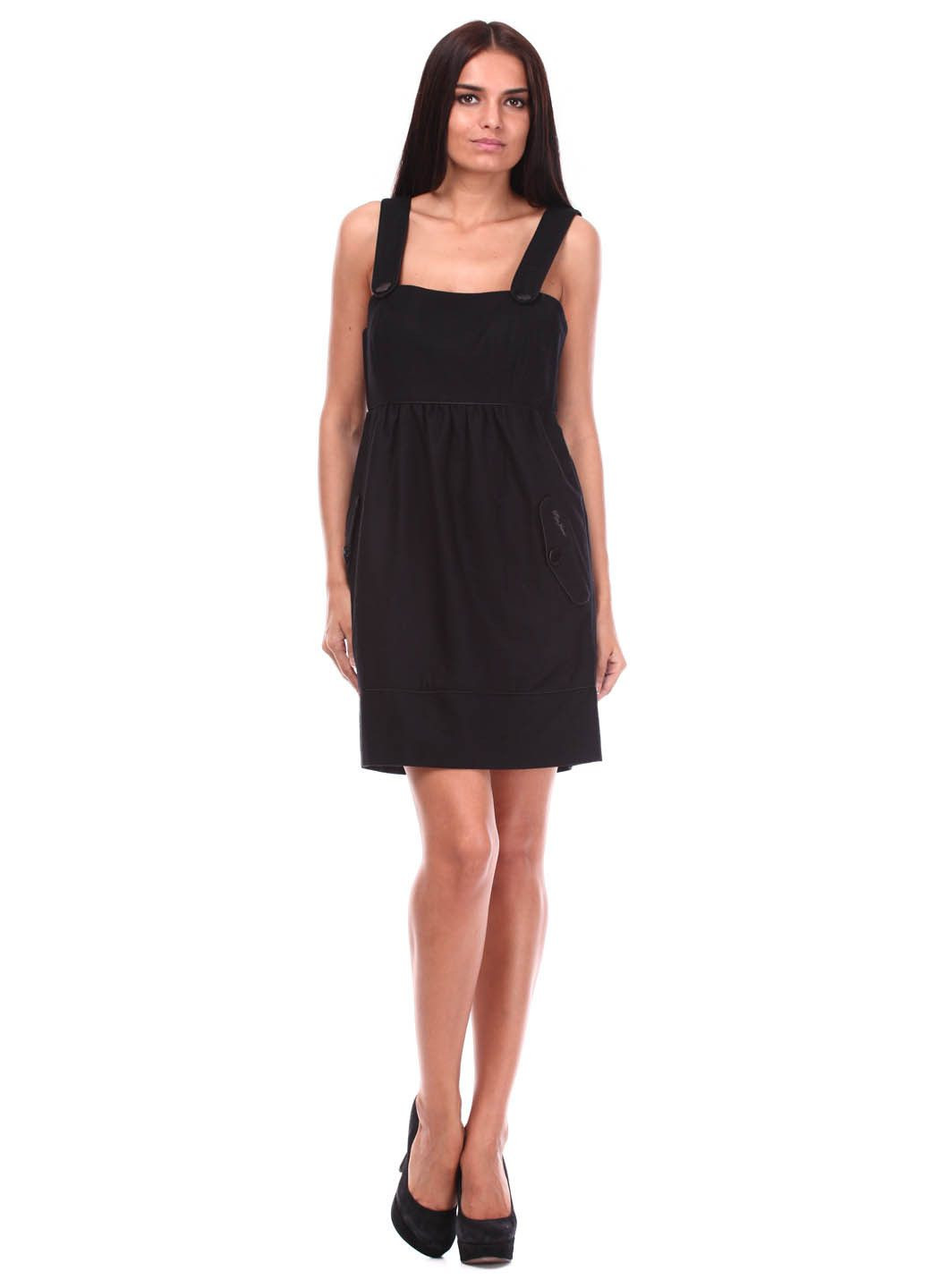 Черное повседневный платье черный Pepe Jeans