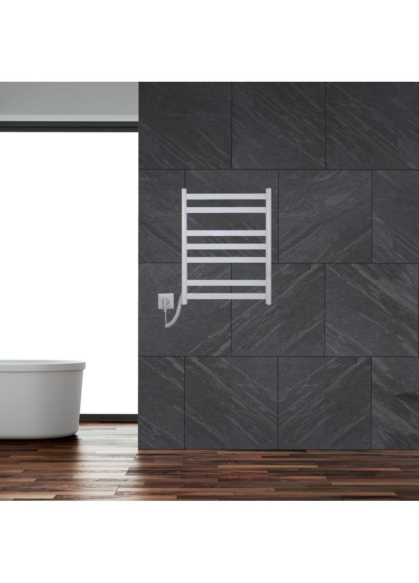 Полотенцесушитель электрический с кнопкой глянец 590*490 Carino MIA (365597039)