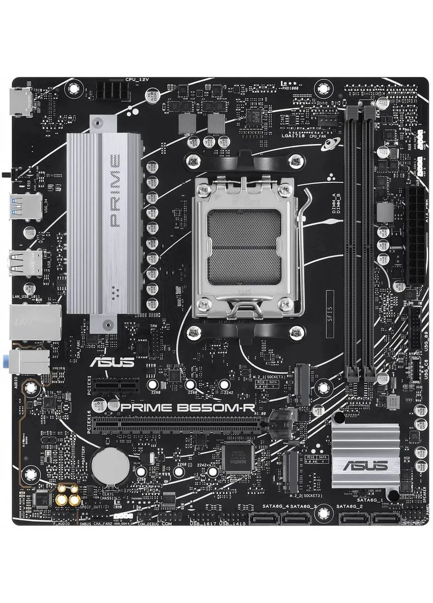 Материнская плата PRIME B650M-R sAM5 B650 2xDDR5 M.2 HDMI mATX Asus (393459992)