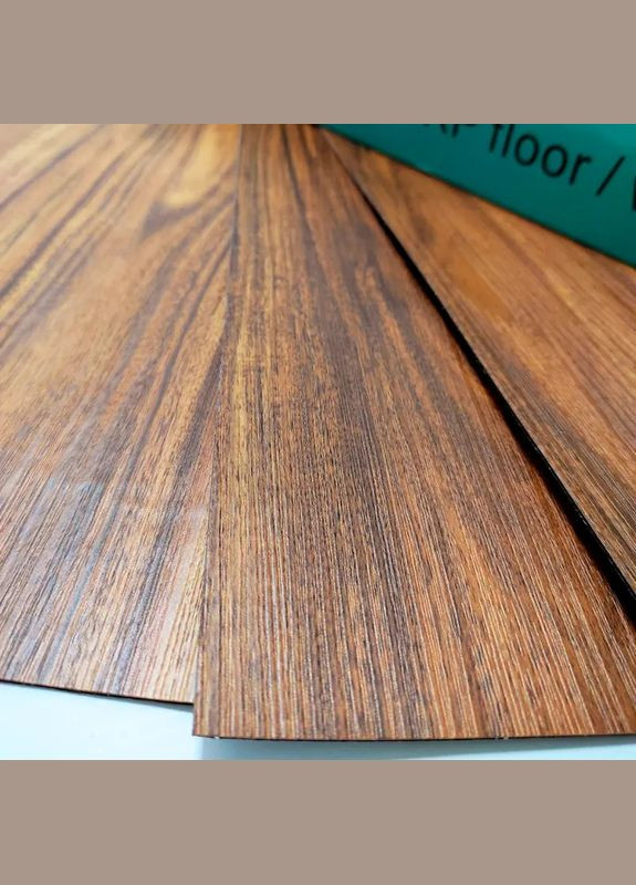 Самоклеящаяся виниловая плитка темное дерево, цена за 1 шт. (СВП004) 3D Loft (298400684)