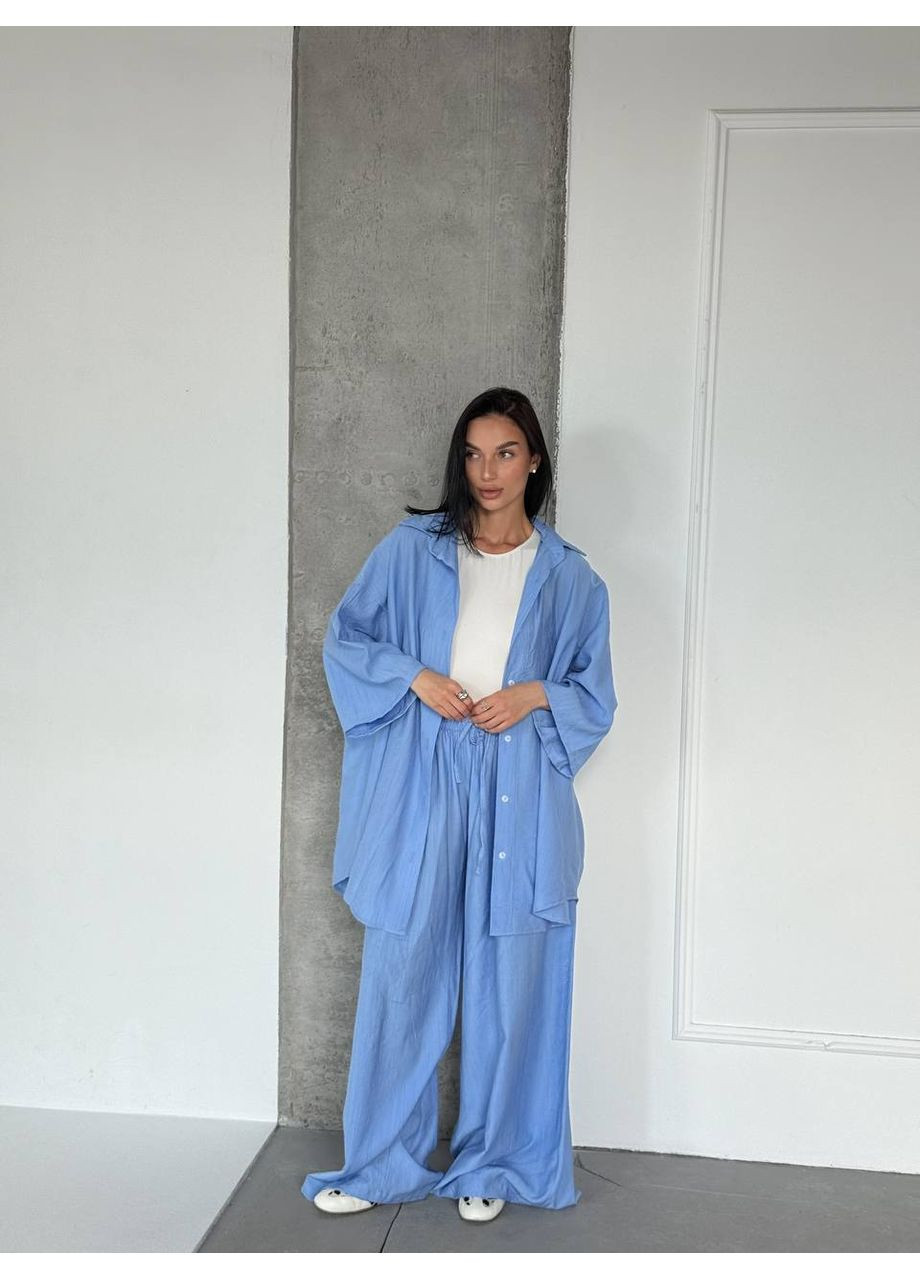 Элегантный, изящный, но одновременно свободный и легкий, из премиальной ткани, костюм для жаркого лета и веселых вечеров Україна (354693444)