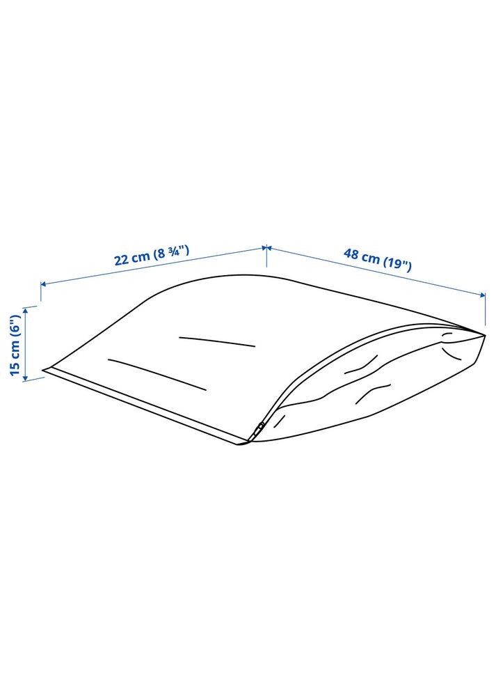 Сумка для взуття, білий, 48х22 см,, Ä, ПЕРКЛА, IKEA (272150089)