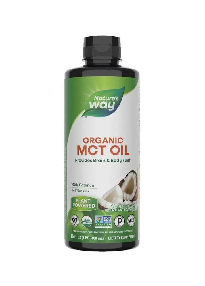 Кокосова олія MCT Oil Coconut 480 мл Nature's Way (361116646)