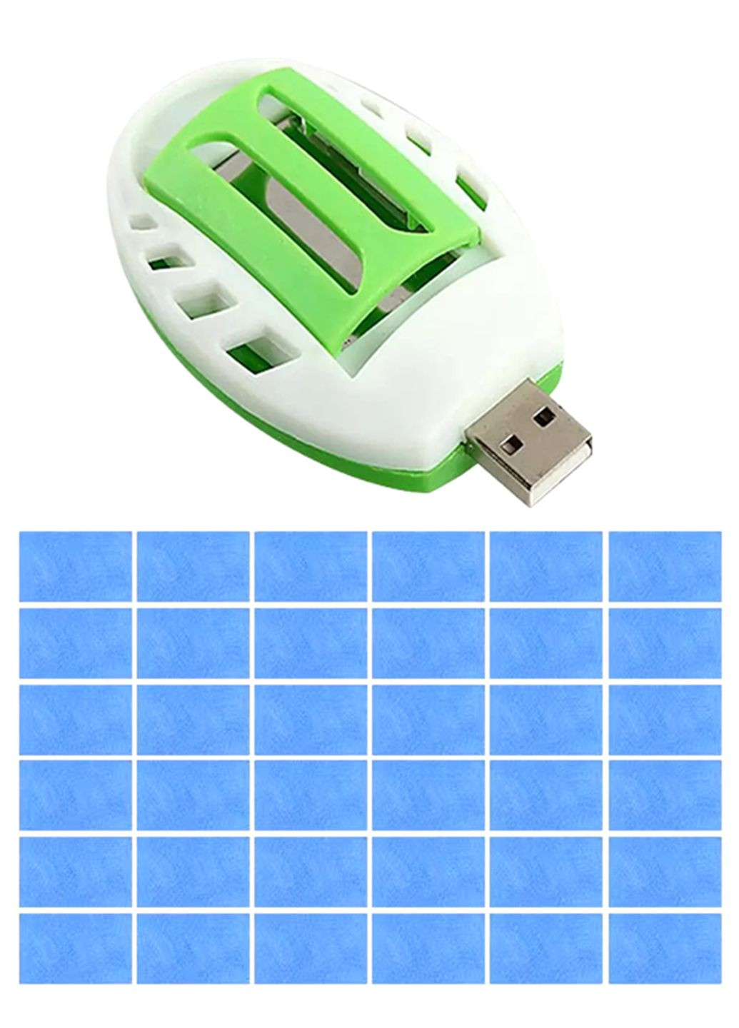 Пластини від комарів та мошок для фумігатора USB та від мережі, захист від комарів 30 пластин, до 12 годин No Brand (324834251)