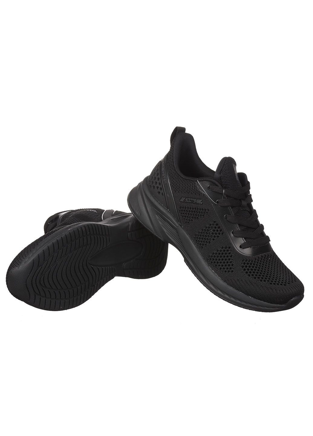 Черные демисезонные женские кроссовки из текстиля спортивные Yike