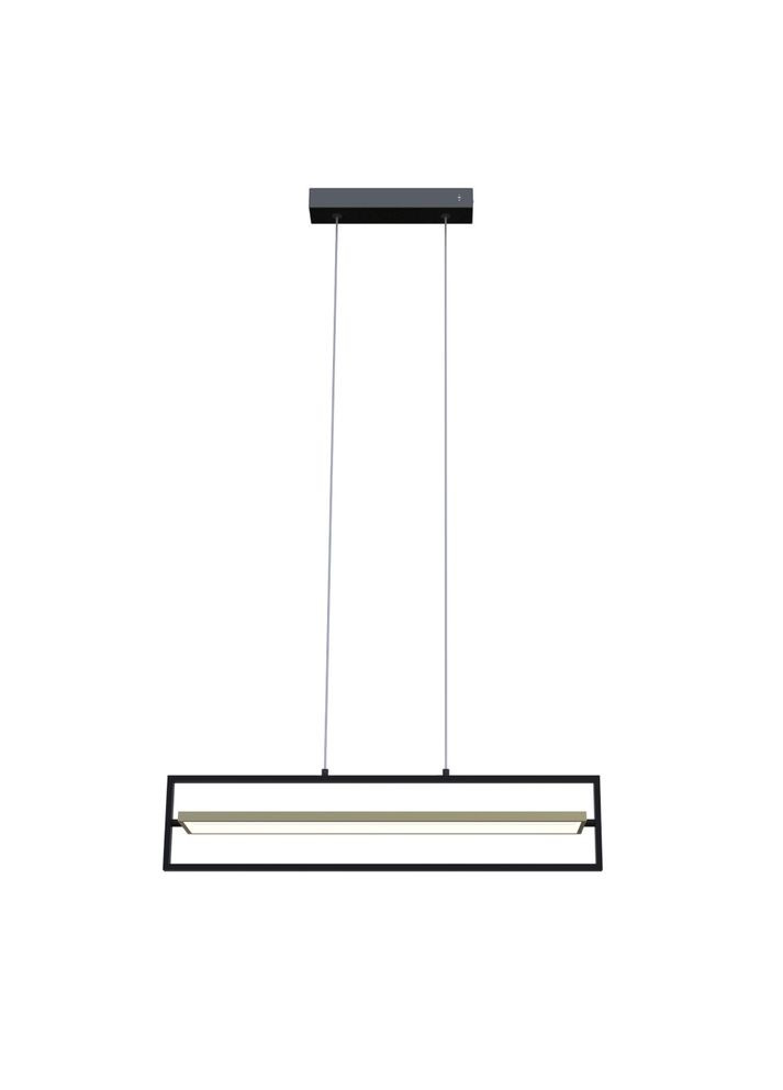 Світильник LED smart PRADA-P+пульт 90W 3000-5000K IP20 прямокутник чорно-золотий Violux (365652251)