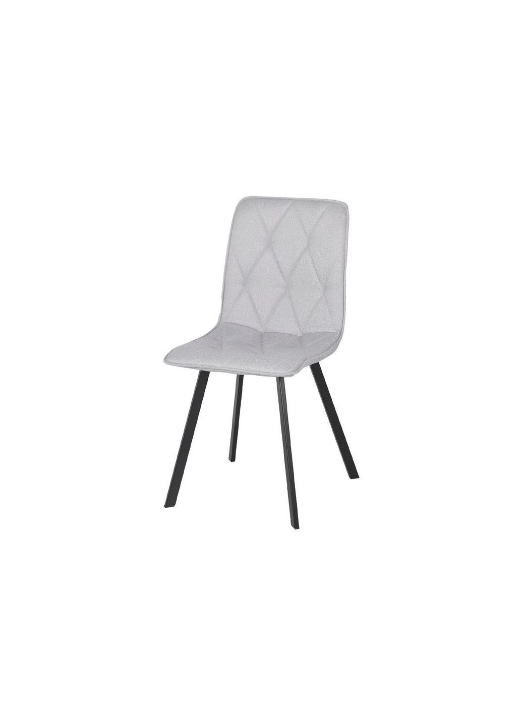 Стілець COREY TEX чорний каркас/світло-сірий тк. Intarsio (365461275)