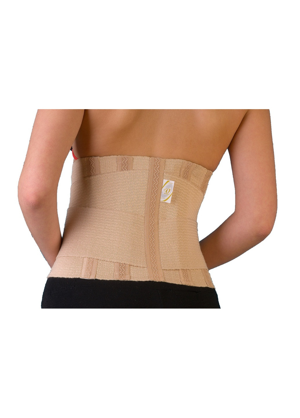 Пояс корсет с ребрами жесткости поясничный для талии и спины утягивающий ортопедический эластичный ВIТАЛI размер № (2107) Віталі (264208357)