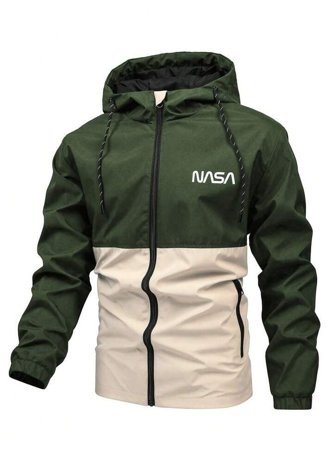 Зеленая демисезонная куртка весенне-осенняя Manfinity