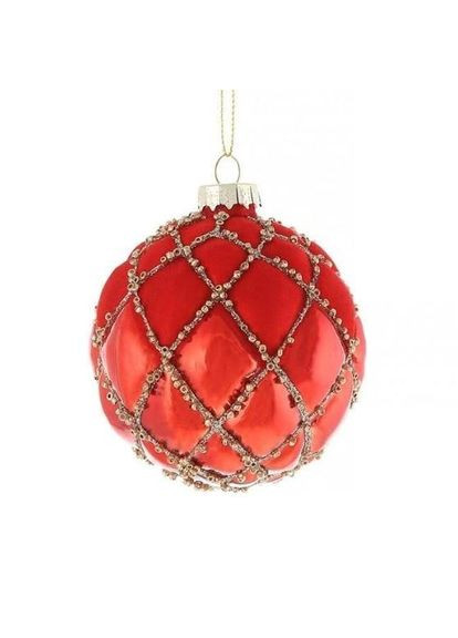 Набір скляних кульок 8 см. 6 шт. 11761 Flora (360639767)