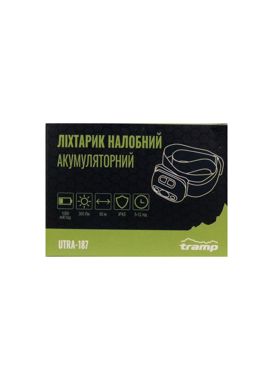 Фонарь налобный аккумуляторный UTRA-187 Tramp (366221372)