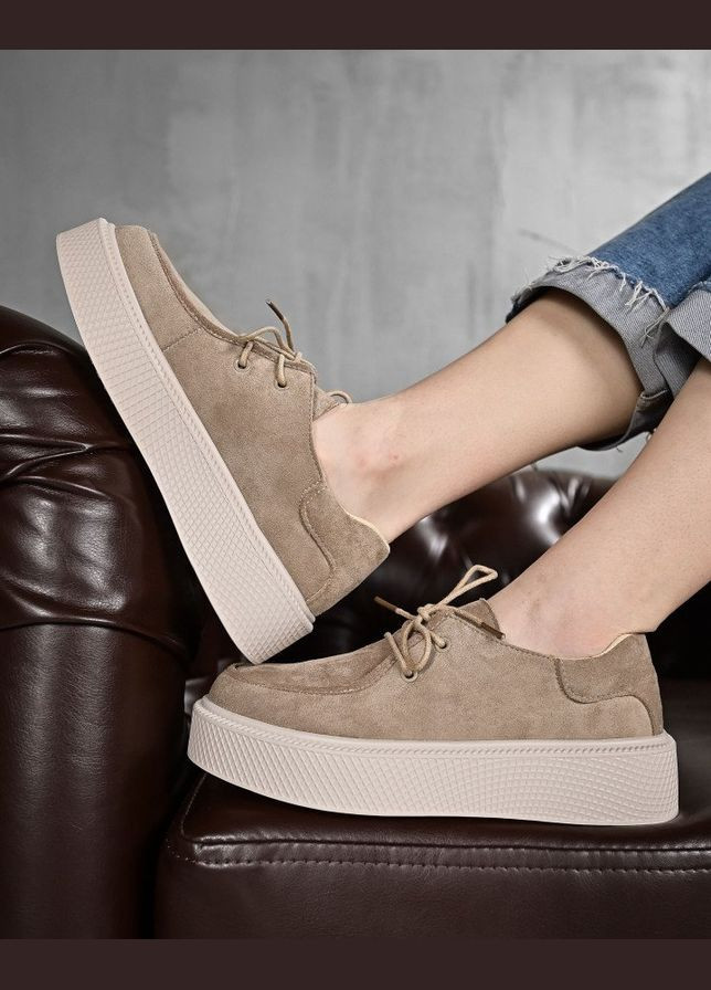 Женские лоферы triumf No Brand бежевые лето (346058408)