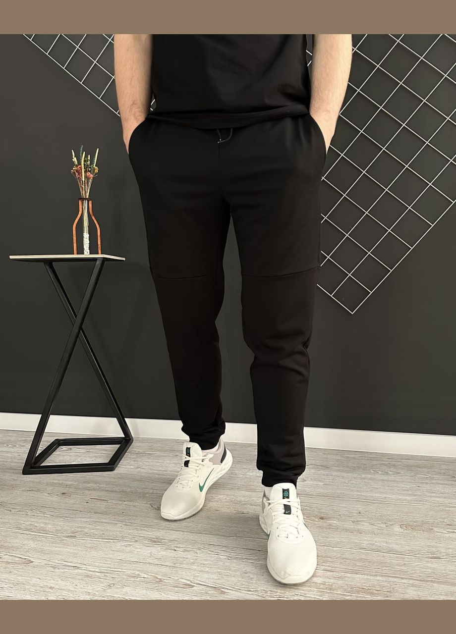Чорний демісезонний демісезонний спортивний костюм батьківщина-мати чорний худі + штани (двонитка) Vakko