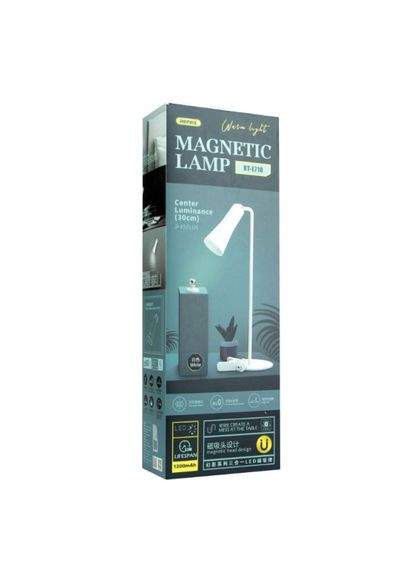Настільна акумуляторна бездротова LED лампа RT-E710 Magnetic Lamp (3 в 1) Remax (284734340)