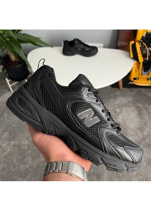 Кроссовки женские и мужские New Balance 530 Black | Нью Беланс 530 чёрные демисезоны (380857403)