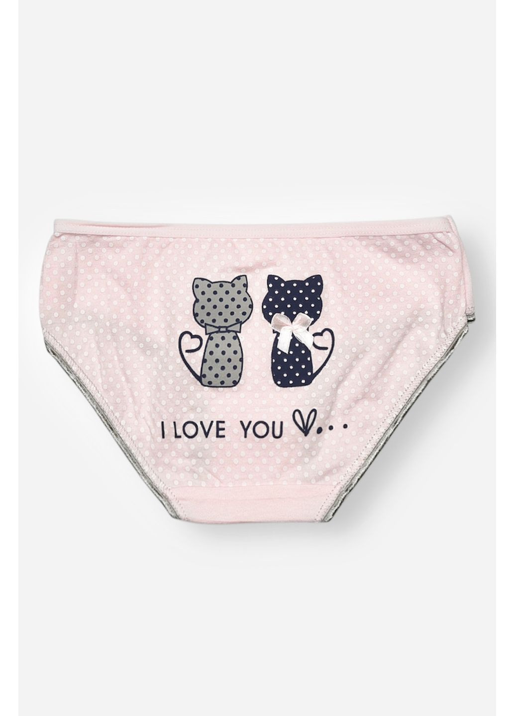 Трусики детские для девочки розового цвета с принтом Let's Shop (370369310)
