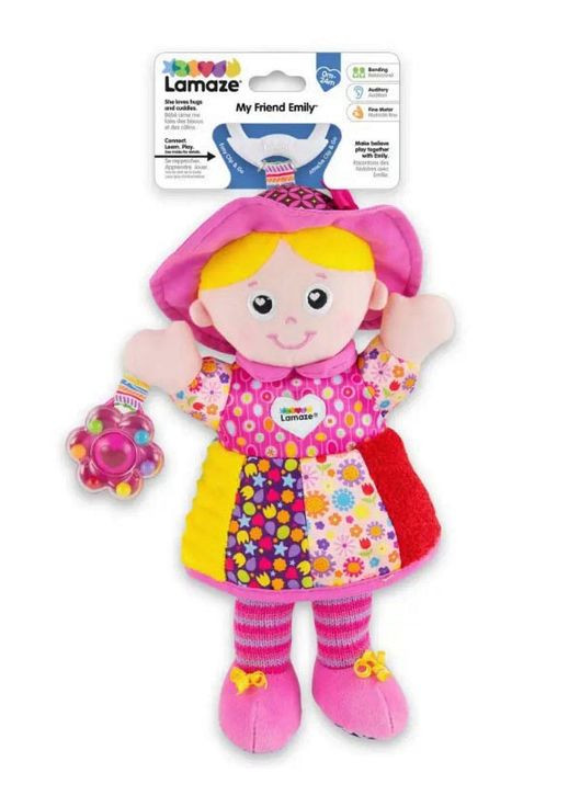 М'яка іграшка підвіска Лялька Емілі з брязкальцем L27026 Lamaze (317450544)
