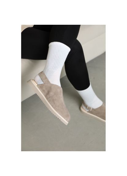 Vm-Villomi Туфлі на широку ніжку з пряжкою Натуральна замша/шкіра р. (07903b) бежевий з, україна — літо (329186936)