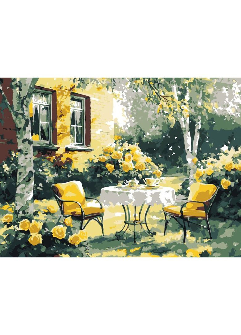 Картина за номерами - Затишний дворик ©art_selena_ua 30х40 см IDEYKA (362219802)