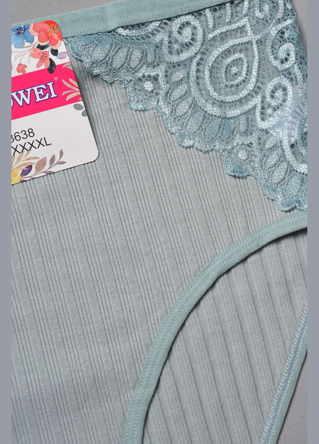 Труси жіночі батальні сірого кольору Let's Shop (284116972)